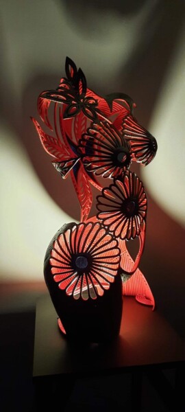 Escultura titulada "Talon Aiguille" por David Fabié, Obra de arte original, Metales