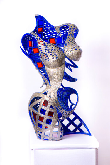 Skulptur mit dem Titel "SURA" von David Fabié, Original-Kunstwerk, Metalle