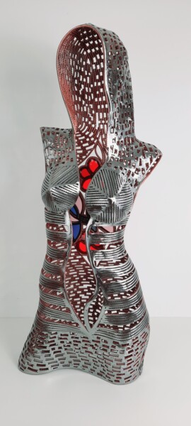 Escultura intitulada "Naomi" por David Fabié, Obras de arte originais, Metais