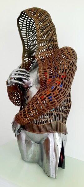 Sculpture titled "Artlequeen" by David Fabié, Original Artwork, Metals
