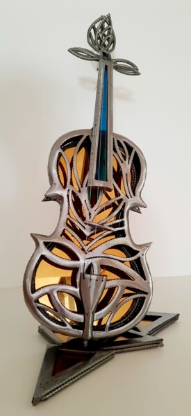 Skulptur mit dem Titel "Symphonie" von David Fabié, Original-Kunstwerk, Metalle