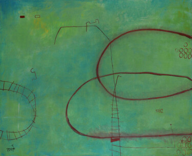 Malerei mit dem Titel "La Cibeles" von David García Rincón, Original-Kunstwerk, Acryl