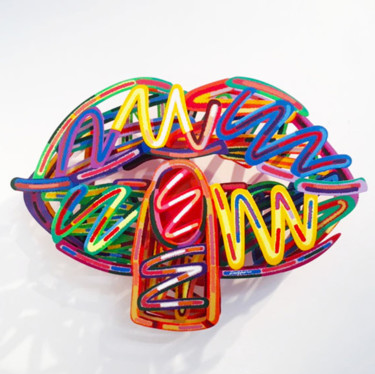 Wow Sculpture titled "Wow" by David Gerstein, Original Art, Metals