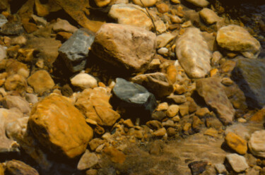 Digital Arts με τίτλο "Cromwell River Rocks" από David Glotfelty, Αυθεντικά έργα τέχνης, Ψηφιακή ζωγραφική