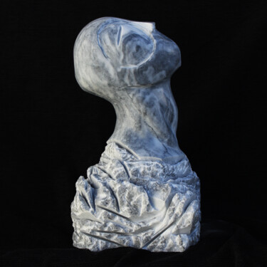 Sculpture titled "Warrior" by David Go, Original Artwork, Stone