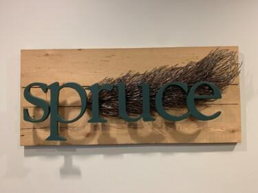 Γλυπτική με τίτλο ""Spruce"" από David Goecke, Αυθεντικά έργα τέχνης, Από ανοξείδωτο χάλυβα