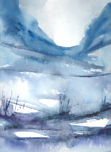 Peinture intitulée "Sans-Titre 05" par David Guerguin, Œuvre d'art originale, Aquarelle