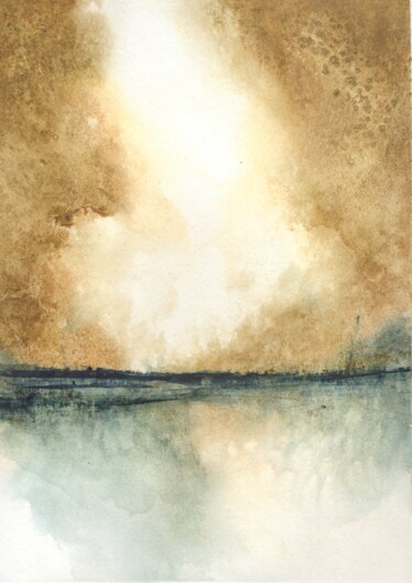 Peinture intitulée "Sans-titre 11" par David Guerguin, Œuvre d'art originale, Aquarelle