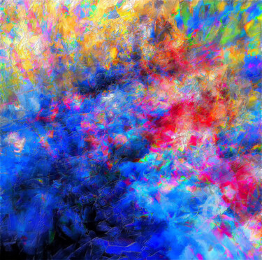 Digitale Kunst mit dem Titel "Abstrus 16" von David Hathaway, Original-Kunstwerk, Digitale Malerei