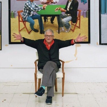 David Hockney Profile Picture Large