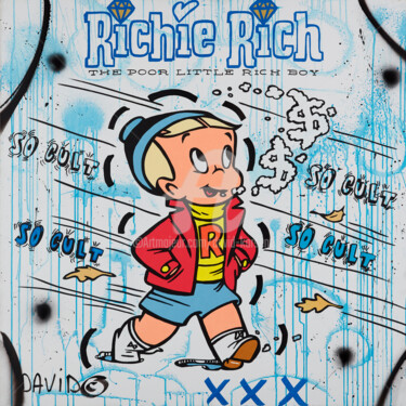 Pittura intitolato ""Richie Rich "" da David Karsenty, Opera d'arte originale, Acrilico