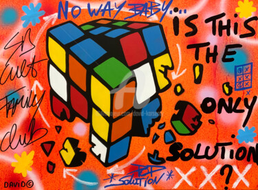 Malarstwo zatytułowany „Is this the only so…” autorstwa David Karsenty, Oryginalna praca, Farba w spray'u