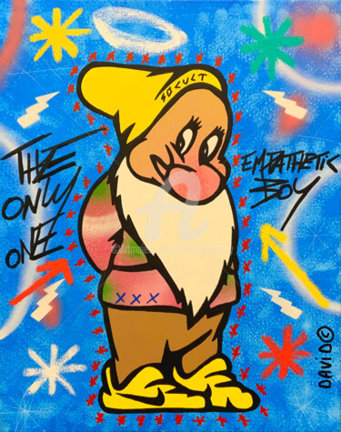 Schilderij getiteld "the only one" door David Karsenty, Origineel Kunstwerk, Graffiti