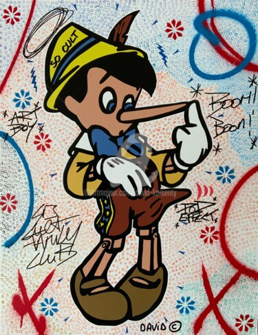 Printmaking titled "Pinnochio" by David Karsenty, Original Artwork, Digital Print