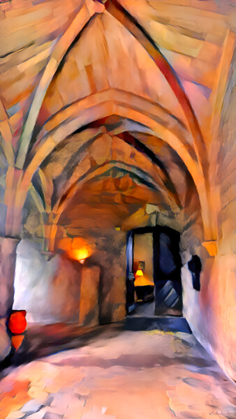 Hôtel Le Couvent Royal Saint Maximin #1 Arts numériques intitulée "Hôtel Le Couvent Ro…" par David Kitching, Œuvre d'art originale, Travail numérique 2D