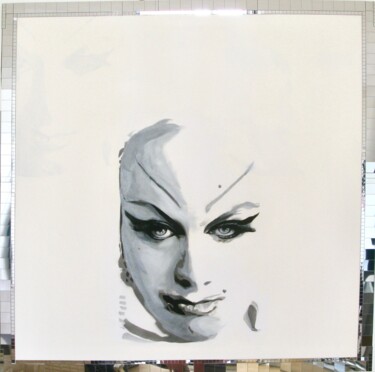 Painting titled "Miss DIVINE" by David Maars, Original Artwork, Acrylic Mounted on Wood Stretcher frame