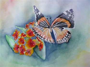 Painting titled "papillon" by David Marchal, Original Artwork, Other
