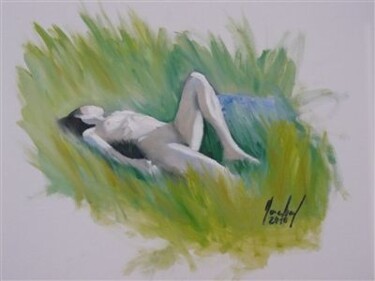 Peinture intitulée "intimité naturelle" par David Marchal, Œuvre d'art originale