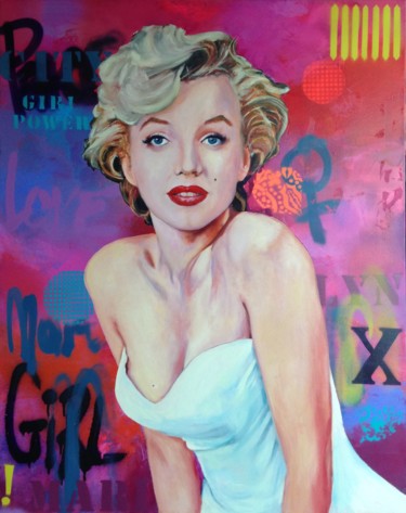 Painting titled "MARILYN 2" by David Mazeres, Original Artwork, Acrylic