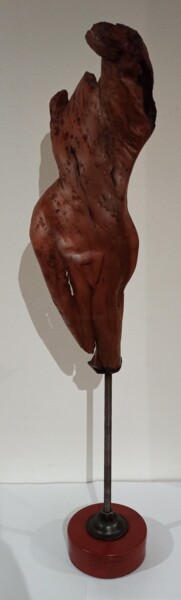 Scultura intitolato "Apparition" da David Nativel, Opera d'arte originale, Legno