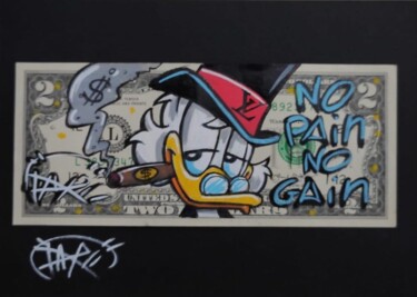 Картина под названием "No Pain No Gain (on…" - David Nicolas (Daru), Подлинное произведение искусства, Карандаш