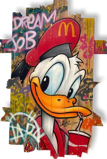 Schilderij getiteld "Mac Donald" door David Nicolas (Daru), Origineel Kunstwerk, Acryl