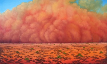 Painting titled "Engulfing Winds" by David O'Halloran, Original Artwork, Oil
