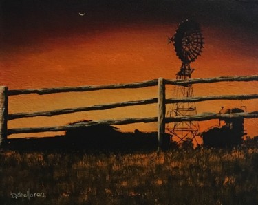 Painting titled "Murphy's Sunset" by David O'Halloran, Original Artwork, Acrylic