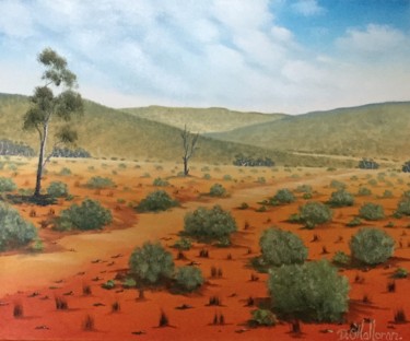 Malerei mit dem Titel "Through The Hill" von David O'Halloran, Original-Kunstwerk, Öl