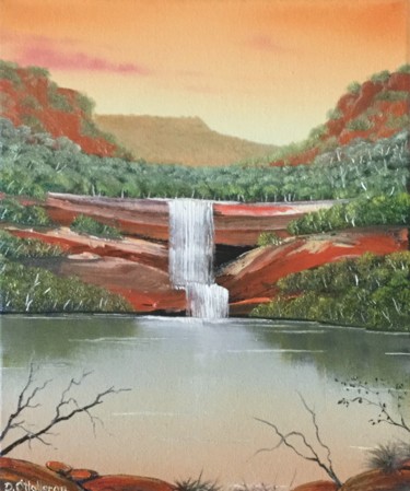 Painting titled "Weeping Red Stones" by David O'Halloran, Original Artwork, Oil