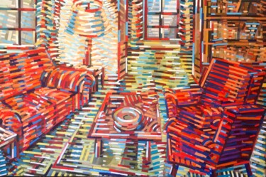 Pintura titulada "Interior" por David Ross, Obra de arte original, Oleo