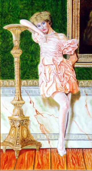Painting titled "ALEXANDRA" by David Sankey, Original Artwork, Oil