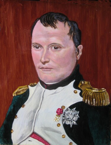 Schilderij getiteld "NAPOLEON" door David Sankey, Origineel Kunstwerk, Olie