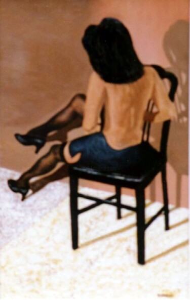 Painting titled "CINDY" by David Sankey, Original Artwork, Oil
