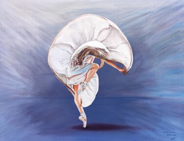 Картина под названием "Ballerina 1" - Давид Саргсян, Подлинное произведение искусства, Масло Установлен на artwork_cat.