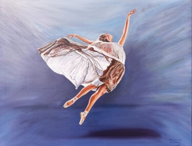 Картина под названием "ballerina2" - Давид Саргсян, Подлинное произведение искусства, Масло Установлен на artwork_cat.