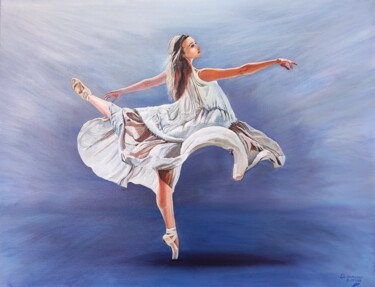 Картина под названием "ballerina3" - Давид Саргсян, Подлинное произведение искусства, Масло Установлен на artwork_cat.