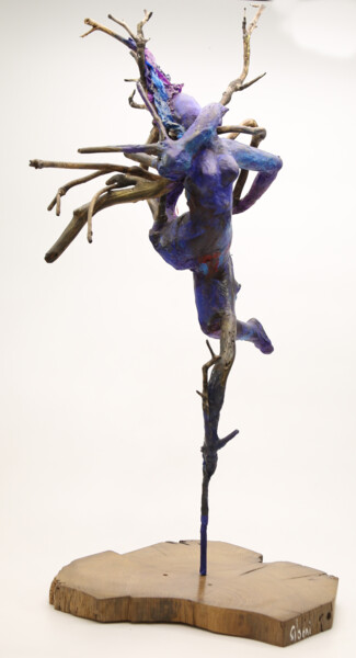 Sculpture titled "femmarbre" by David Siboni, Original Artwork, Plastic