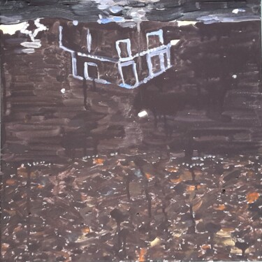 Peinture intitulée "Les flaques_2" par David Spanu, Œuvre d'art originale, Acrylique Monté sur Châssis en bois