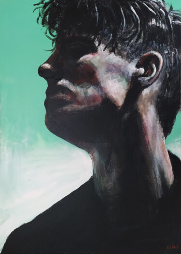 Картина под названием "Portrait (n°1)" - David Stany Garnier, Подлинное произведение искусства, Акрил