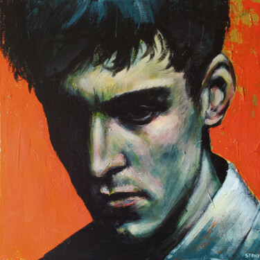 Картина под названием "Portrait (n°39)" - David Stany Garnier, Подлинное произведение искусства, Акрил Установлен на Деревян…