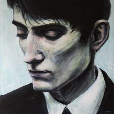 Картина под названием "Portrait (n°46)" - David Stany Garnier, Подлинное произведение искусства, Акрил Установлен на Деревян…