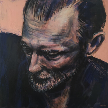 Картина под названием "Portrait (n°55)" - David Stany Garnier, Подлинное произведение искусства, Акрил Установлен на Деревян…
