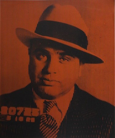 Gravures & estampes intitulée "Al Capone II" par David Studwell, Œuvre d'art originale