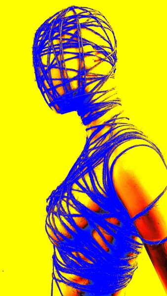 Arte digitale intitolato "Wireframe Edition 7" da David Underland, Opera d'arte originale, Fotomontaggio