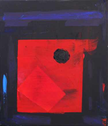 Pittura intitolato "Red Palette" da David Abse, Opera d'arte originale, Olio