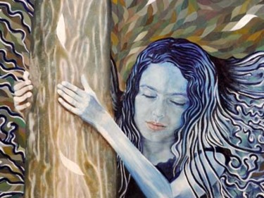 Painting titled "sharona detail" by David Teszler, Original Artwork