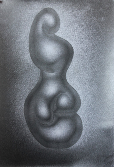 Drawing titled "Bionica 2" by Leri Tchanturia, Original Artwork, Pencil