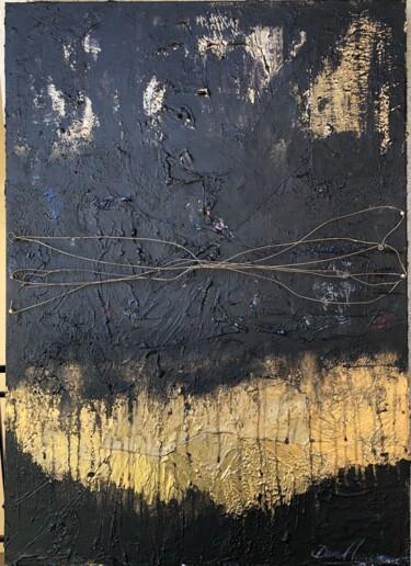 Pittura intitolato "Flash Metal Gold" da Davide Murabito, Opera d'arte originale, Acrilico