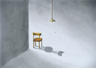 Drawing titled "The chair and the l…" by Davide Novello, Original Artwork, Graphite